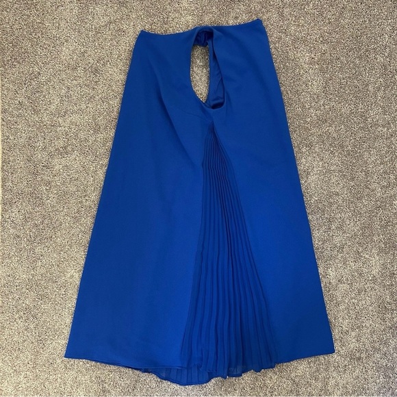 DKNY Women's Dress Royal Blue Pleated Sides Sleeveless Size 6 - NWT $129 - Picture 7 of 16